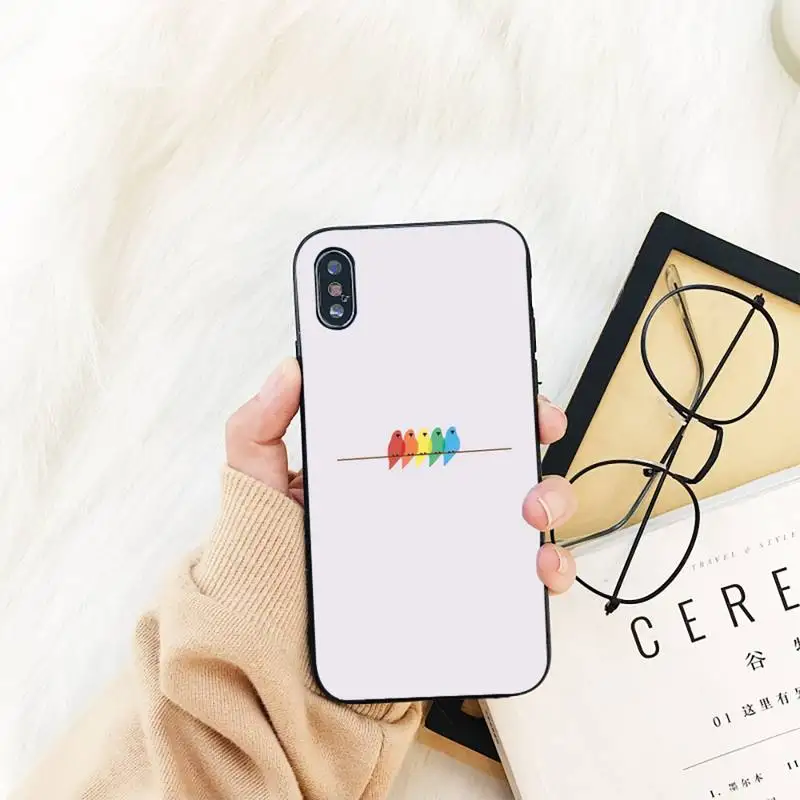 

YNDFCNB Cute parrot Phone Case For iPhone 11 8 7 6 6S Plus X XS MAX 5 5S se 2020 11 12pro max iphone xr case