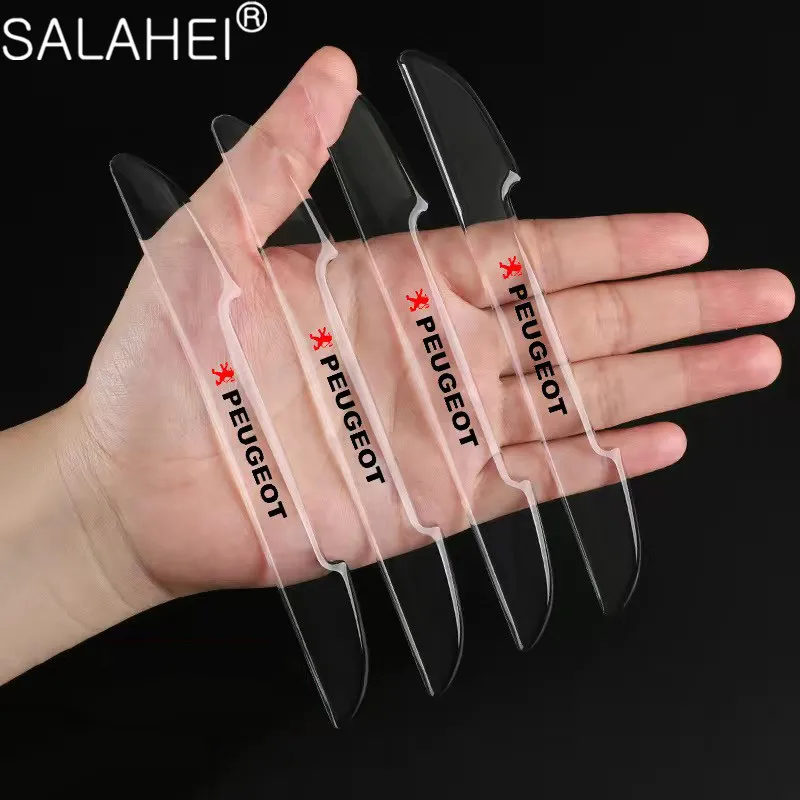 

4 pc/set Car Door Transparent Anti-collision Protect Bar Decorative Stickers For Peugeot GT 207 307 407 507 508 408 308 206 406