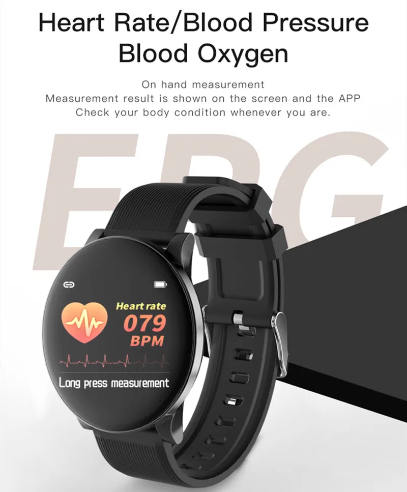 Женские Смарт-часы 2020 W8 фитнес-трекер для измерения уровня кислорода в крови