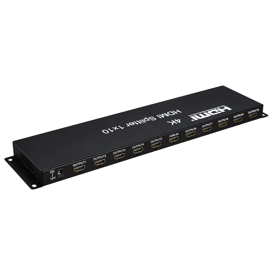 10 портов HDMI split ter, 4K 3D EDID усилитель split 1 Hdmi to Ten display s, женские разъемы для HDTV дисплея