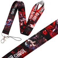 fd0822 trendy anime phone strap lanyard for mobile phone pendant usb id card badge holder key cord keychain phone rope accessory