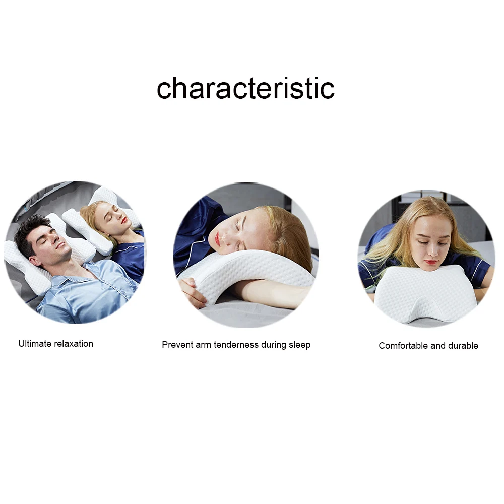 Memory Foam защитная подушка для шеи постельные принадлежности Бытовая медленная отскока памяти анти-давление подушка для рук здоровье шеи пара подушка