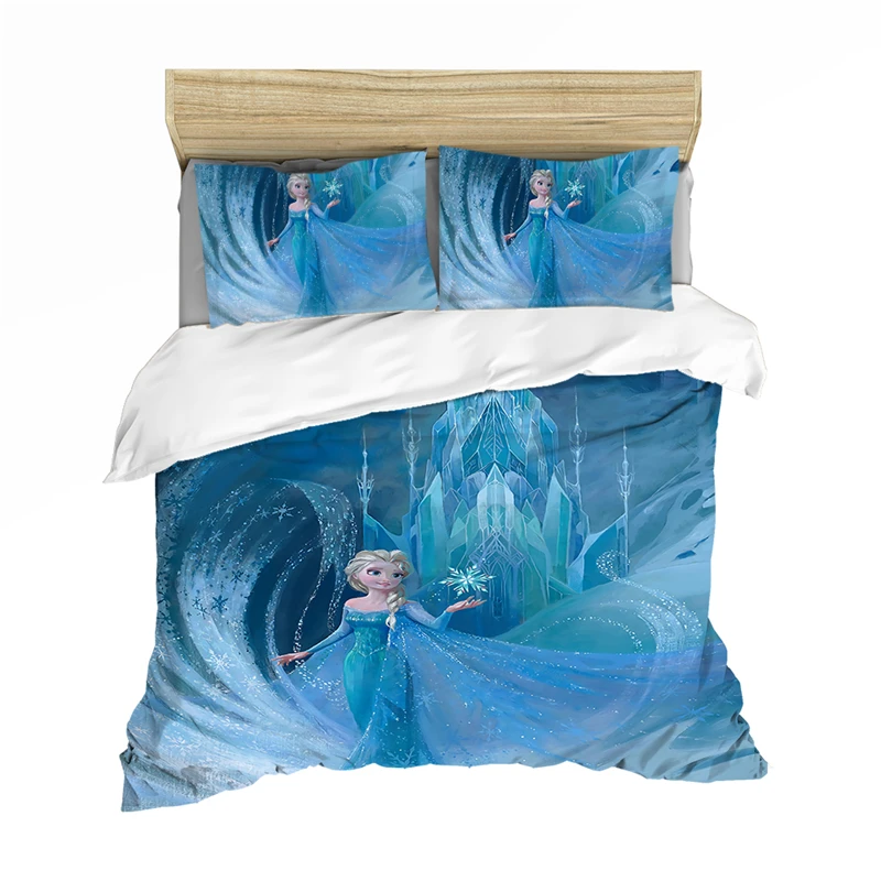 Комплект постельного белья Anna Elsa Frozen 2 Queen King Size комплект для девочек пододеяльник