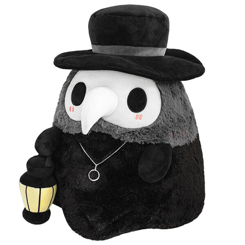 

Luminous 20cm cartoon animal Plague Doctor Beak stuffed Plush toy Halloween Beak Doctor Party prom Props Luminous plush toy gift
