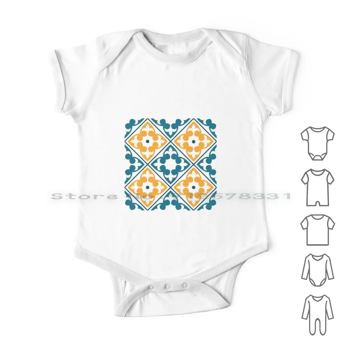 

Abstract Patterns On Ceramic Tile Newborn Baby Clothes Rompers Cotton Jumpsuits Ceramic Tile Pattern Abstract Pattern On