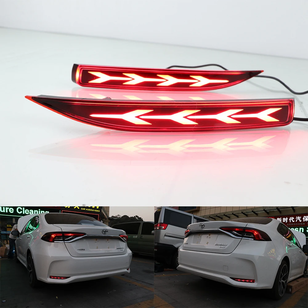 Новый Светодиодный отражатель для заднего бампера противотуманные стоп сигналы