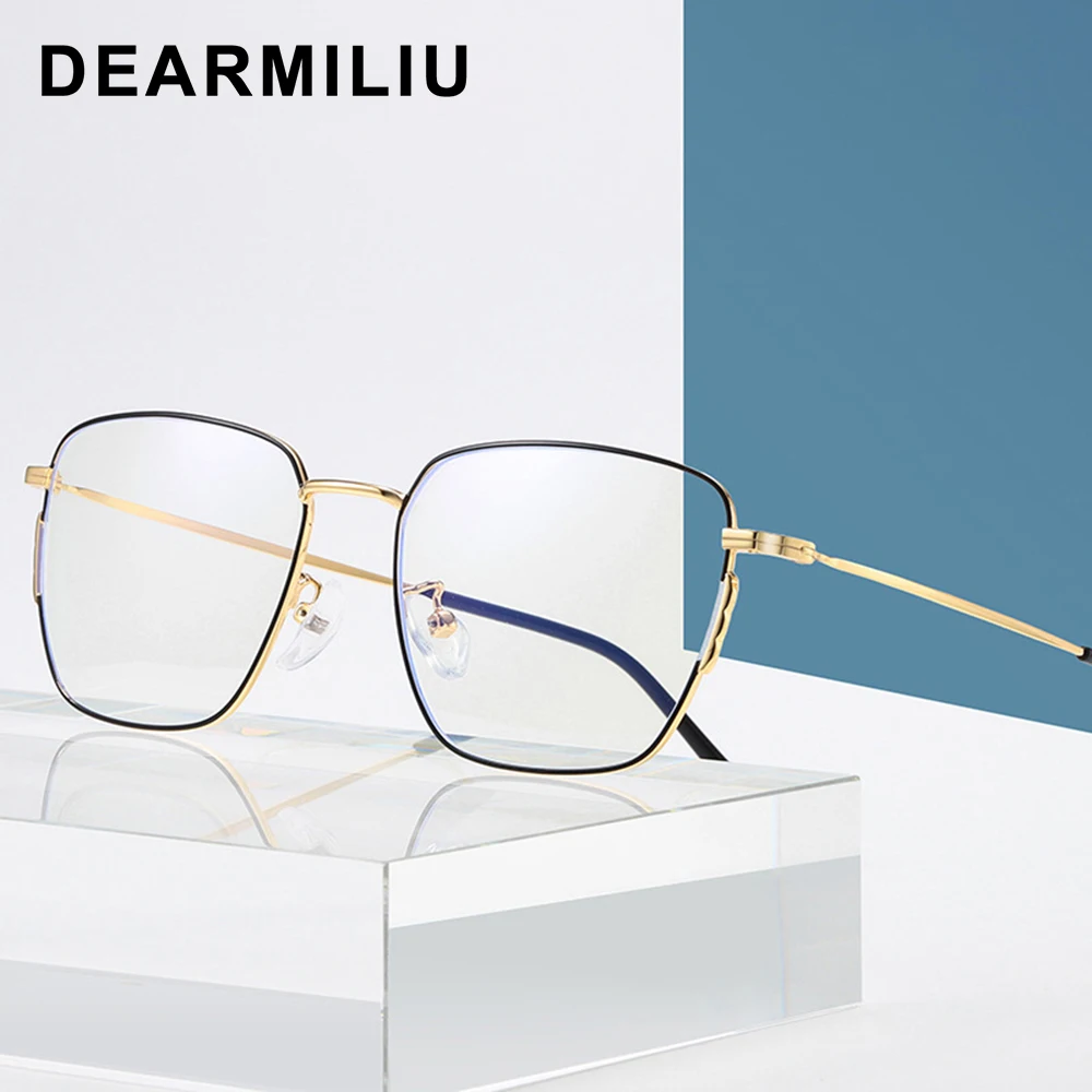 

Очки DEARMILIU квадратные с защитой от сисветильник света, антибликовые светодиодные компьютерные очки для чтения, игровые очки с защитой от из...