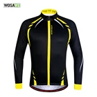Мужская Зимняя Теплая Флисовая велосипедная куртка WOSAWE, Джерси для горных велосипедов и велоспорта, уличная спортивная куртка для бега, пальто, одежда