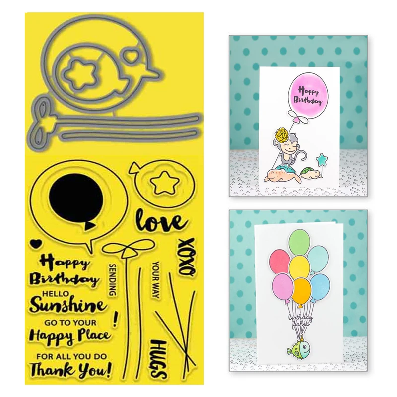 Eastshape воздушные шары сообщения металлическая резка штампы письмо четкие для