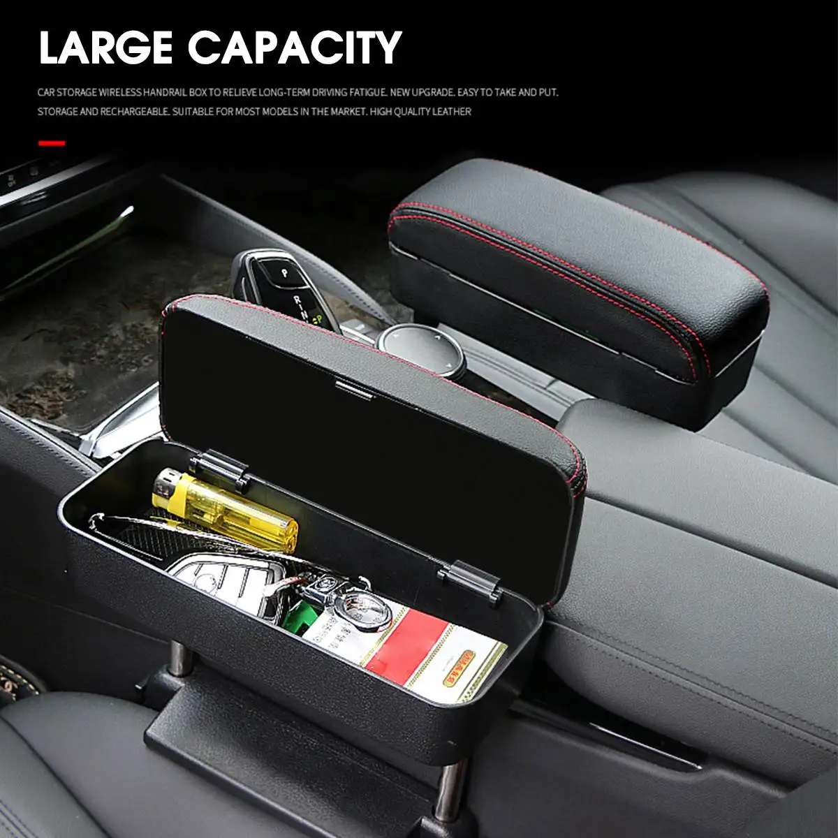 5 цветов универсальный ящик для хранения в подлокотнике автомобиля регулируемая