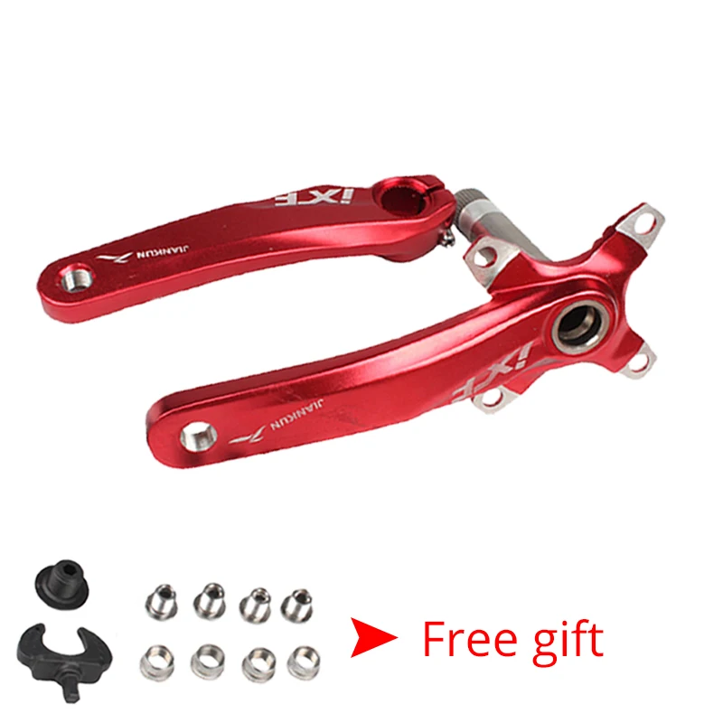 red crank JIANKUN 104BCD MTB велосипедный Кривошип 170 мм IXF рычаг цепи из алюминиевого сплава Горная дорога велосипед crankset с нижним кронштейном BB - Цвет: red crank