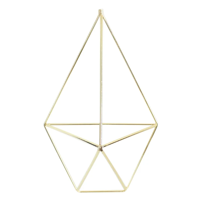 

Лидер продаж, 4 шт., настенное крепление в деревенском стиле, подвесной держатель для необычного пятиугольника, геометрический Железный тил...