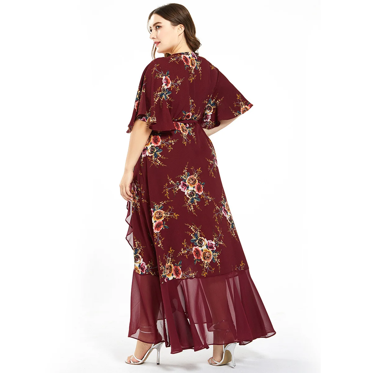 

Ramadan Turkey India Muslim Dress Floral Abaya Duabi Arabic Vestidos Moroccon Kaftan Islamic Clothing Jilbab Gown Robe 2021
