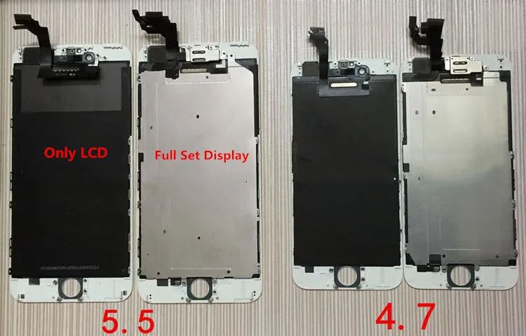 Оригинал используется 90% Новый ЖК-дисплей для iPhone 5 полный набор сенсорный экран