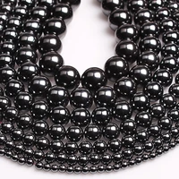 natural loose spacer hematite beads for charms bracelet jewelry making 4 6 8 10 mm