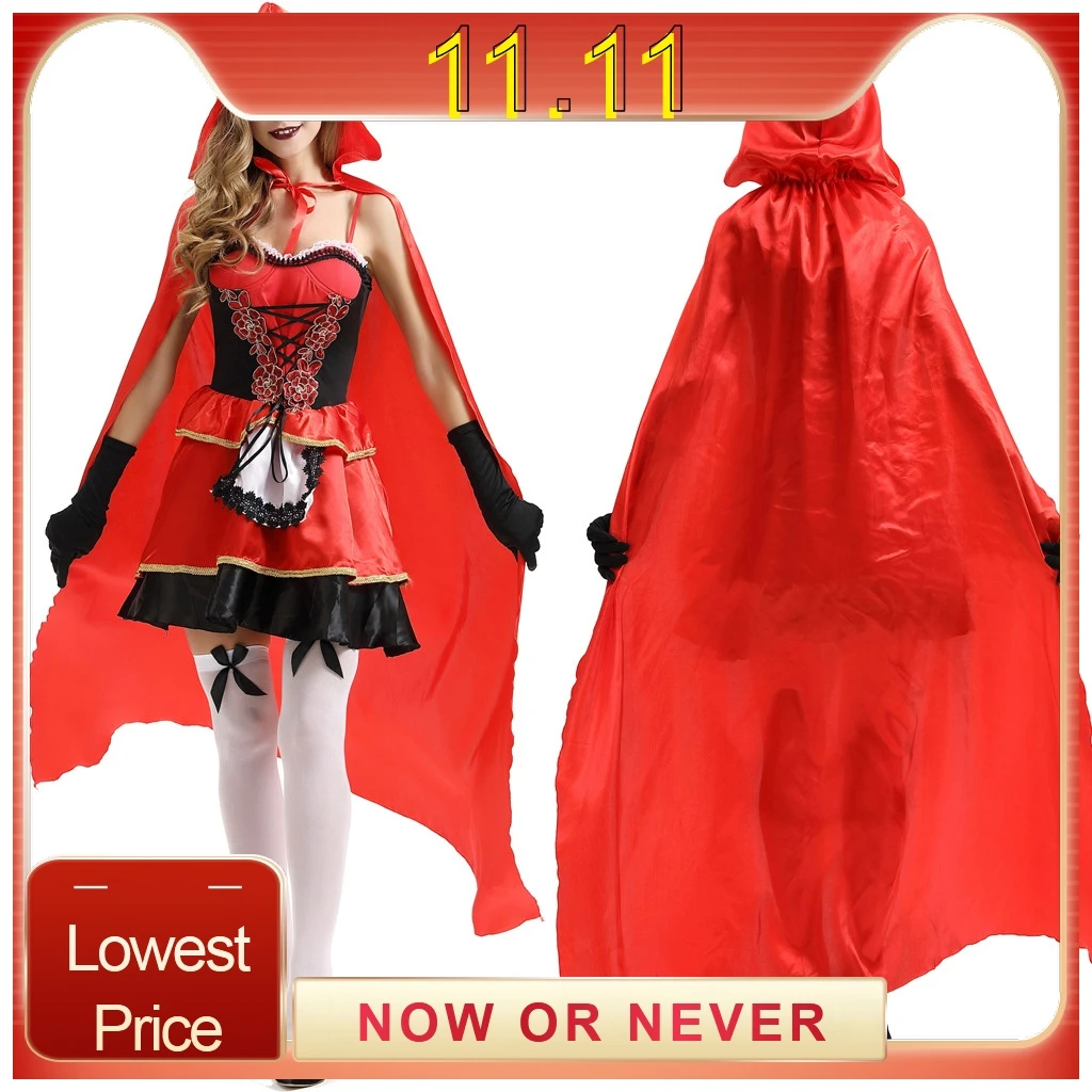 Вампир Красный Дьявол Костюм Крылья сексуальный Хэллоуин костюм для женщин