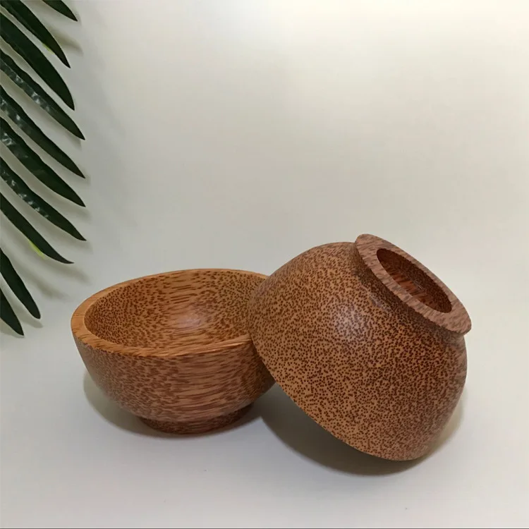 Натуральная старая чаша из кокосового дерева для риса Кокосовая Скорлупа