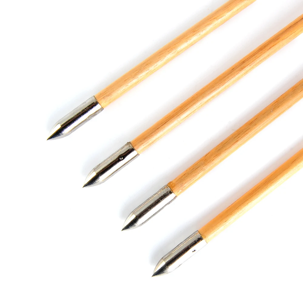 Стрелы из дерева 500 &quotи перьев индейки 5&quot для охоты и стрельбы лука 20-50 фунтов 30