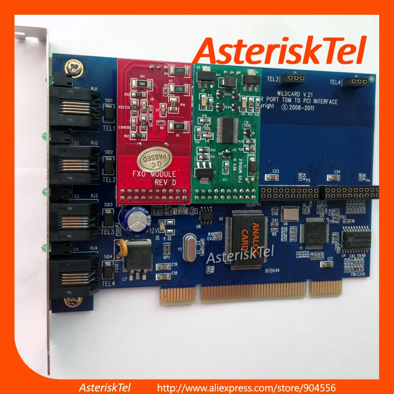 TDM400P карта Asterisk с 1 FXS + Порты FXO VoIP телефон поддерживает digium драйвер dahdi zaptel PCI|card