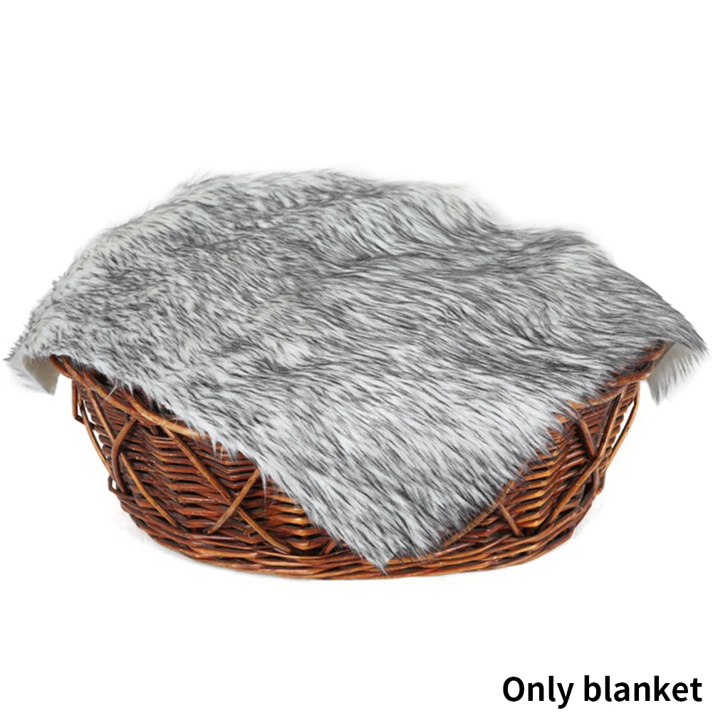 

Background Outdoor Soft Wraps Comfortable Solid Mat Artificial Fur Baby Blanket Warm Newborn Reusable Photography Props