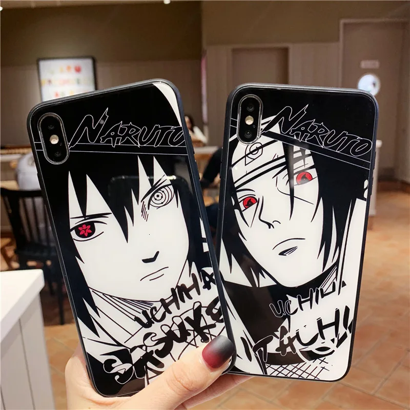 Anime cartoon mobile phone case for iPhone11 X XS XR XSMax 8 7 6 6S PluS tempered explosion-proof glass drop protection cover |