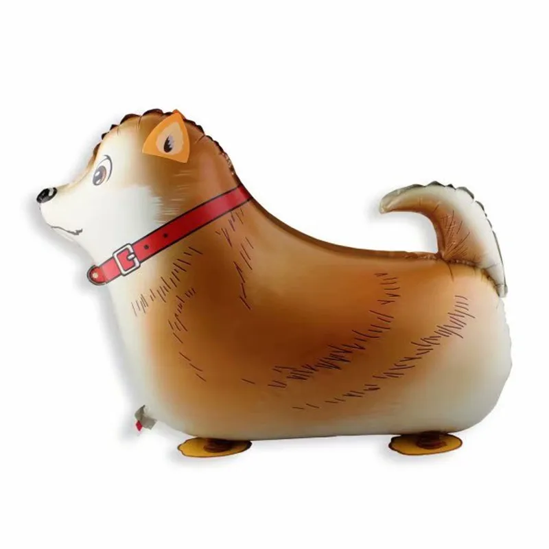1 шт., воздушный шар в форме собаки для ходьбы, для детей, игрушка, мультяшная собака, животное, баллон, мопс, собака пудель, воздушные шары, украшения для вечеринки, дня рождения - Цвет: as picture