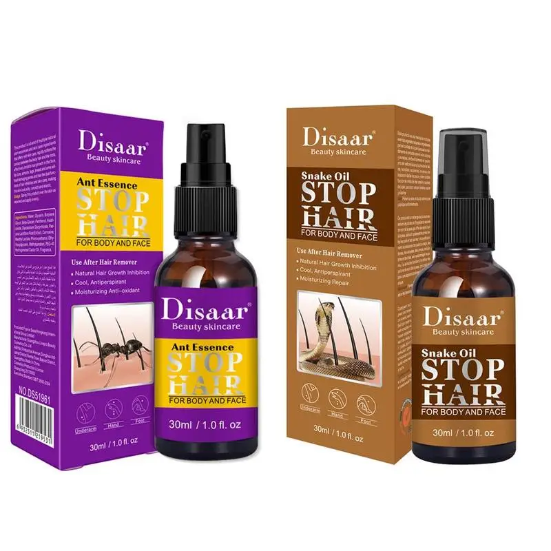 

Hair Stop Growth Inhibitor Powerful Permanent Painless Skin Hair Spray Essence Removal Pores Dropshipping Shrink Smooth Rep L5H3