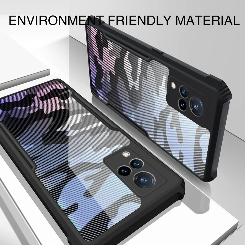 

Rzants For VIVO V21 VIVO V20 VIVO V20 Pro V20 SE Case Camouflage Design Shockproof Slim Half Clear Cover Phone Casing