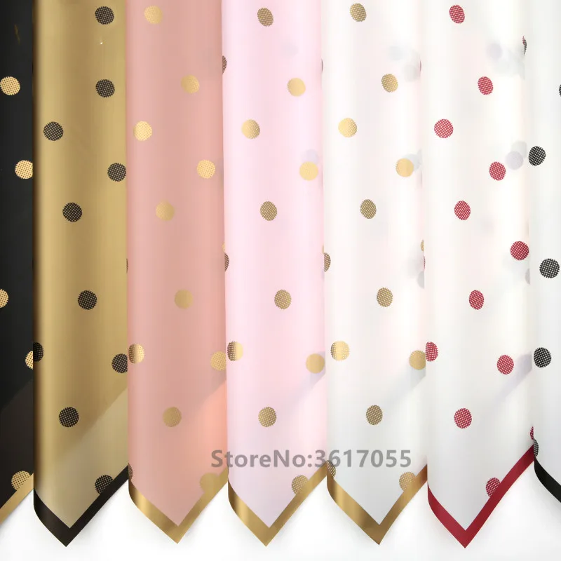 20 шт. корейские цветы в горошек упаковка новый подарок оберточная бумага