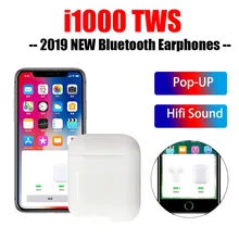 Новинка i1000 TWS Pop up Bluetooth 5,0 V5 наушники гарнитура беспроводные наушники 6D Super Bass PK i900 i 1000 i200 i800 TWS