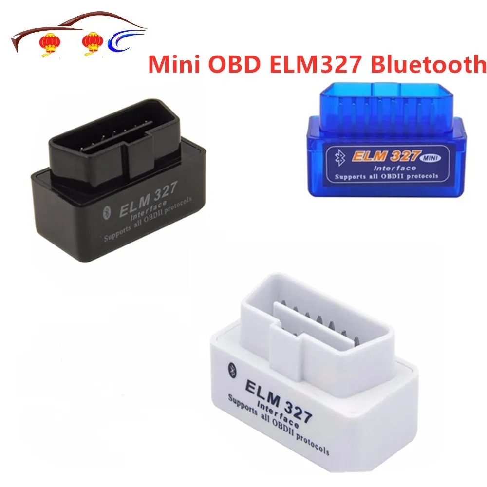 Мини OBD ELM327 Bluetooth OBD2 V2.1 автоматическое сканирование кода чтение OBDII 2 автомобиля ELM 327 Тестер диагностический инструмент для Android Windows Symbian