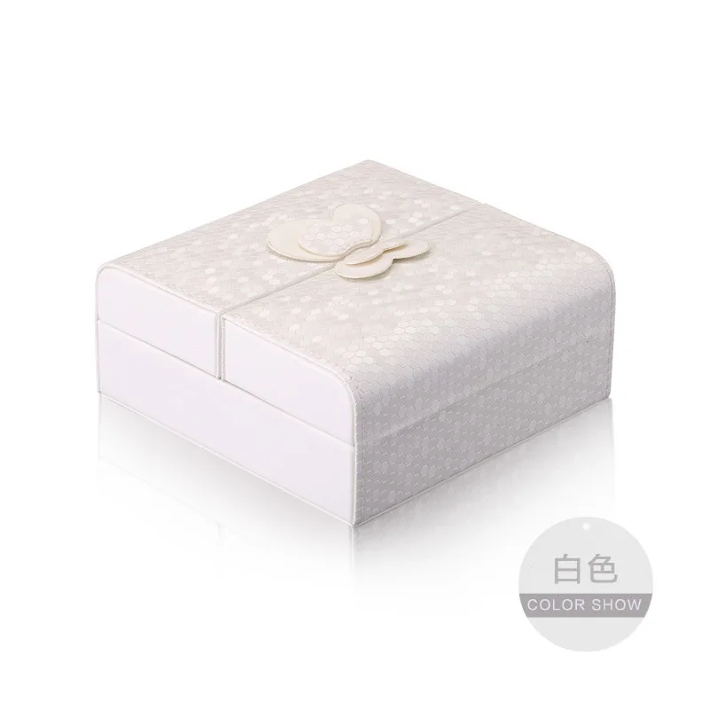Multi-directional Jewelry Box Portable Earrings Ring Jewelry Square Exquisite Jewelry Storage Box