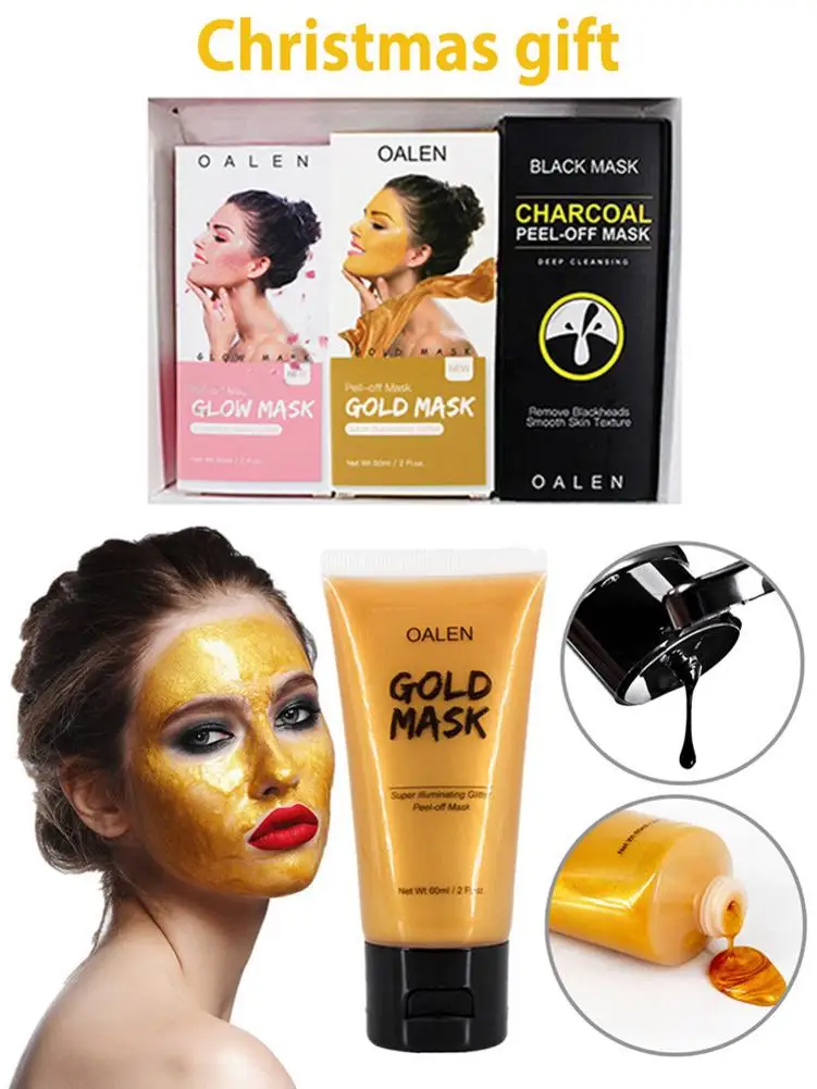 Розовая разрывная маска для лица питательная Осветляющая Маска рождественских