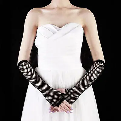 Новые модные женские черные сетчатые перчатки в стиле панк нарядные аксессуары