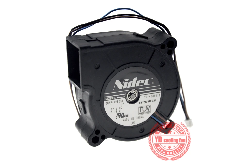 Новый NIDEC D06F 12BS1 08B двойной шарикоподшипник 6025 12V 0.33A проектор Вентилятор