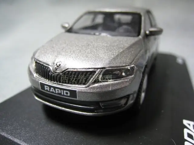 ABREX 1/43 масштаб SKODA RAPLD литой металлический автомобиль модель игрушки для коллекции, подарок, дети
