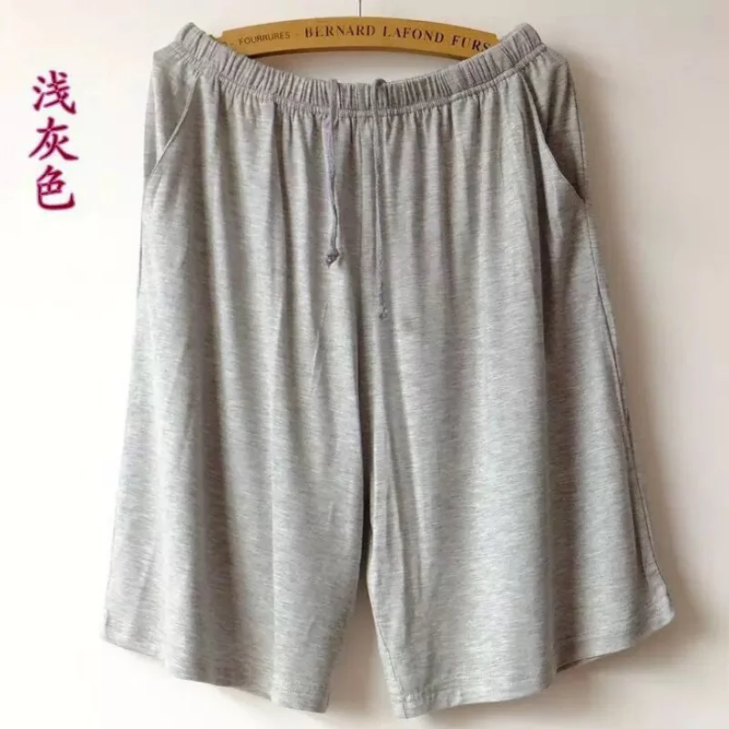 Мужские хлопковые Пижамные штаны XL XXXXL домашнее нижнее белье модные шорты летняя