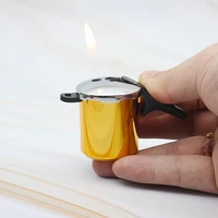 metal torch free fire pressure cooker lighter creative turbo butane gas cigarette lighter inflatable portable gadgets for men