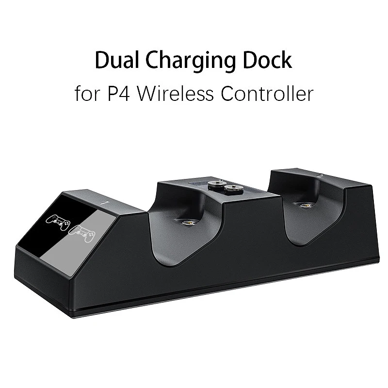 Для PS4/Pro/Slim Dual Controller зарядная док станция с 2 микро usb зарядными разъемами для Sony