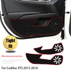 Наклейка на дверь внутри автомобиля с боковыми краями, защитный ковер, Противоударная наклейка на дверь автомобиля для Cadillac XTS 2013-2018