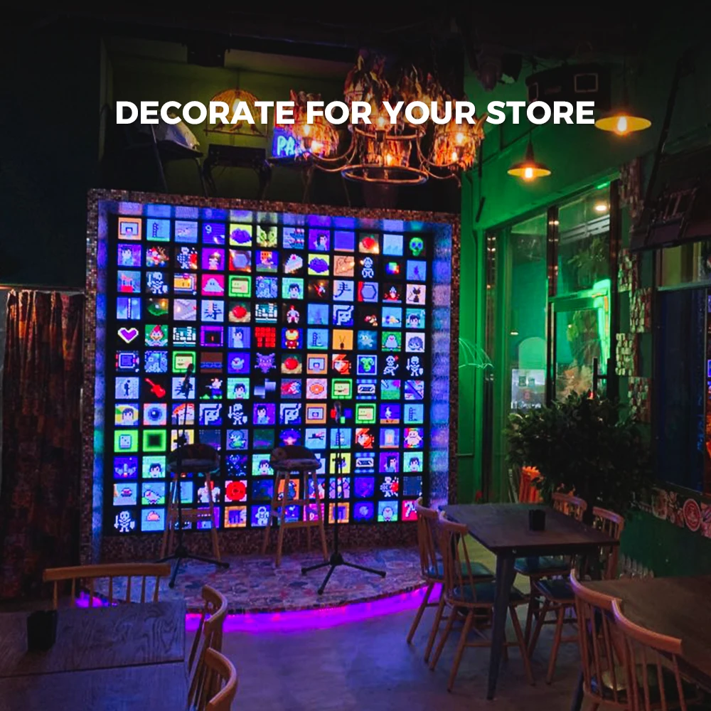 Divoom Pixoo умные часы Будильник bluetooth цифровая рамка pixel art светодиодный светильник знак DIY через приложение умный дом украшение Рождественский подарок