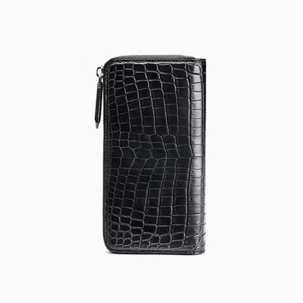 

gete Nile crocodile male wallet new long handbags fashion business Hand bag tide men clutch bag male crocodile bag