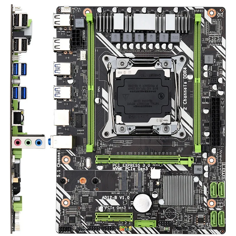 Новая X99 D4 компьютерная материнская плата двухканальная поддержка Xeon E5 2011V3