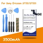 Бесплатная доставка, литий-ионный аккумулятор 3500 мА  ч AGPB009-A001 для Sony Ericsson Xperia P LT22 LT22I