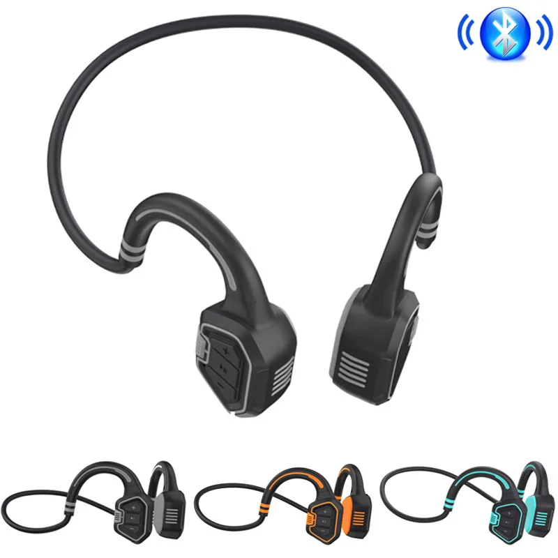 

Новые наушники костной проводимости, спортивная водонепроницаемая Bluetooth-гарнитура 5,1 для бега и плавания, беспроводные наушники AS9 с микроф...