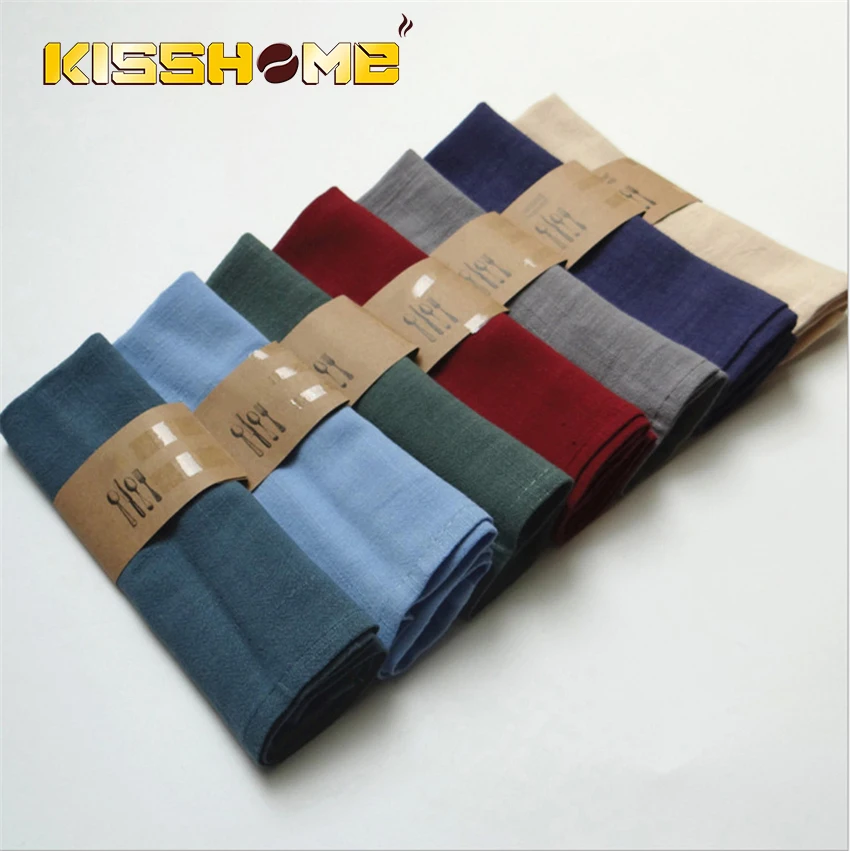 

Taobao hot selling Japanese cotton linen napkin cloth wine cup napkin kitchen napkin meal mat kitchen food background cloth