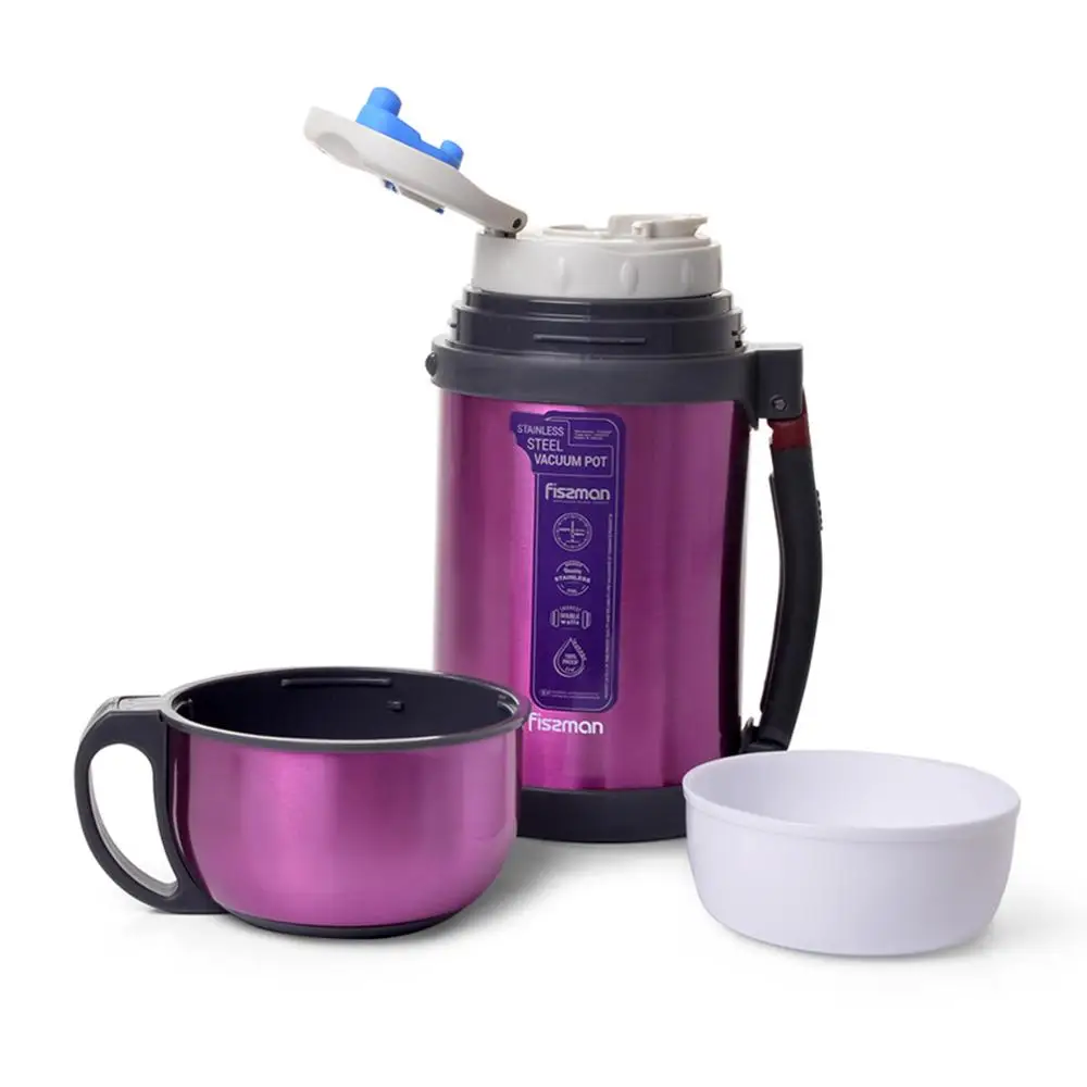 FISSMAN 1000 мл с двойными стенками из нержавеющей стали вакуумный горшок уличная