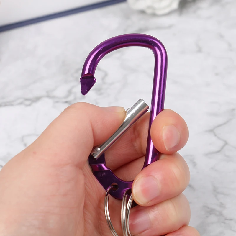 Карабин для скалолазания 8 см замок типа D зыбучий Пряжка висячая алюминиевая