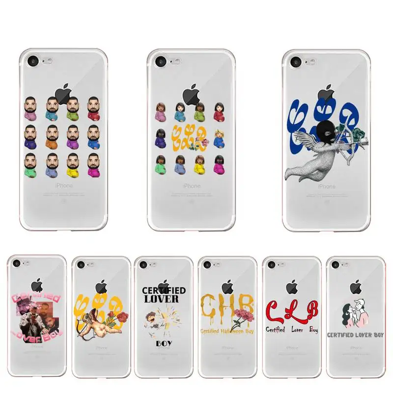 

FHNBLJ Drake Certified Lover Boy Phone Case for iPhone 11 12 13 mini pro XS MAX 8 7 6 6S Plus X 5S SE 2020 XR case