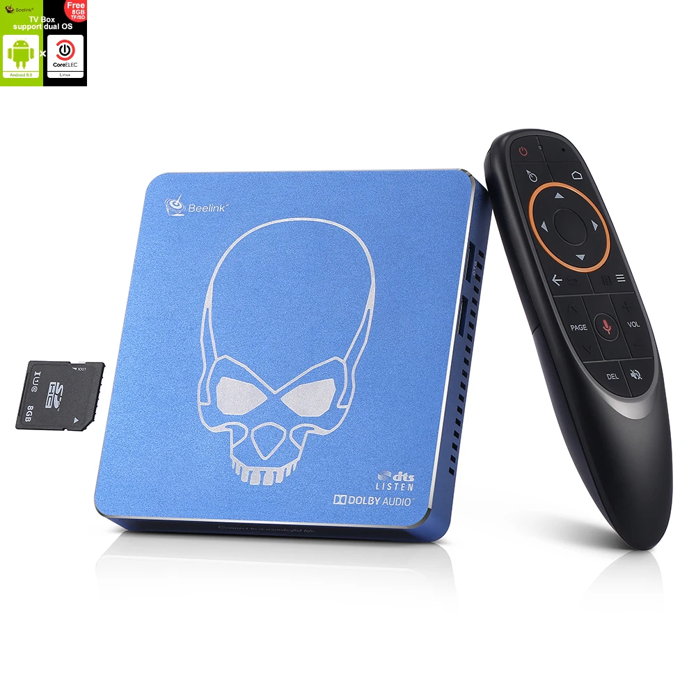Beelink GT KING PRO Amlogic S922X H Smart Android 9 0 TV Box 4 Гб DDR4 64 ROM Dolby Audio DTS Listen 4K HD Hi Fi